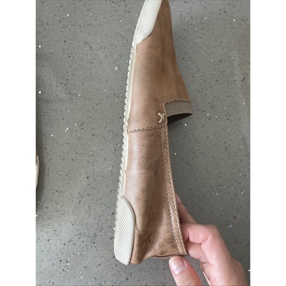 Frye Melanie Slip On Leather Flats Loafers Comfort Women’s Tan Size 7.5 - Picture 12 of 16